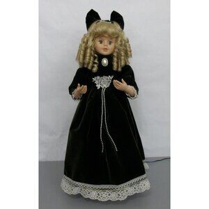 Vtg Holiday Time Large Motion-ettes Animated Girl Christmas Figure 24" Orig Box